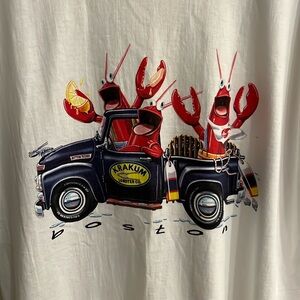 Vintage The Duck Company Boston Lobster Graphic Tee XL Crab Shirt